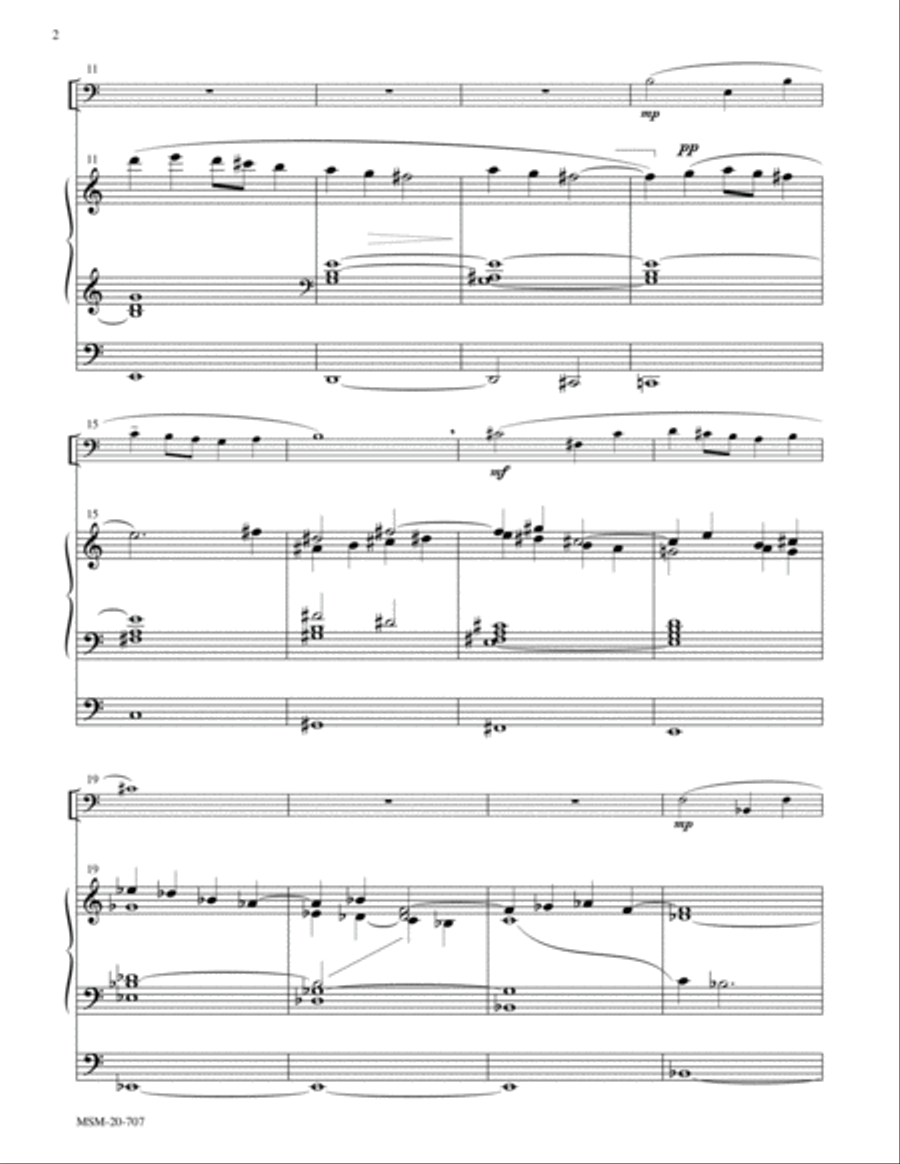Psalm 130: Out of the Depths I Cry to You, O Lord Organ scores gallery preview page 2