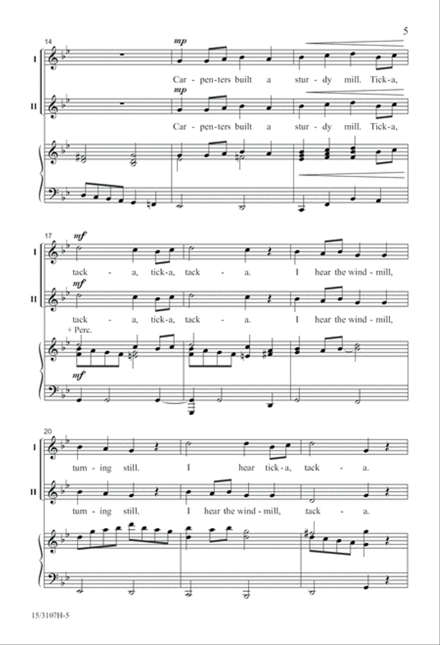 I Hear the Windmill 2-Part scores gallery preview page 6