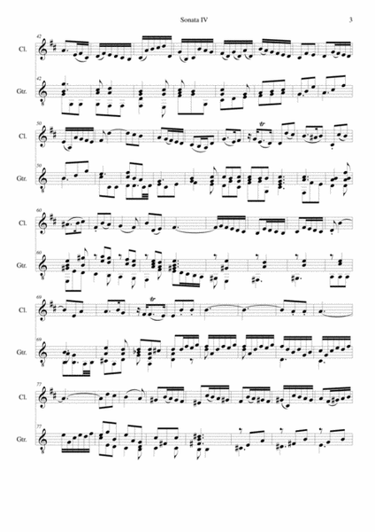 Sonata in C (No IV) for clarinet and guitar image number null