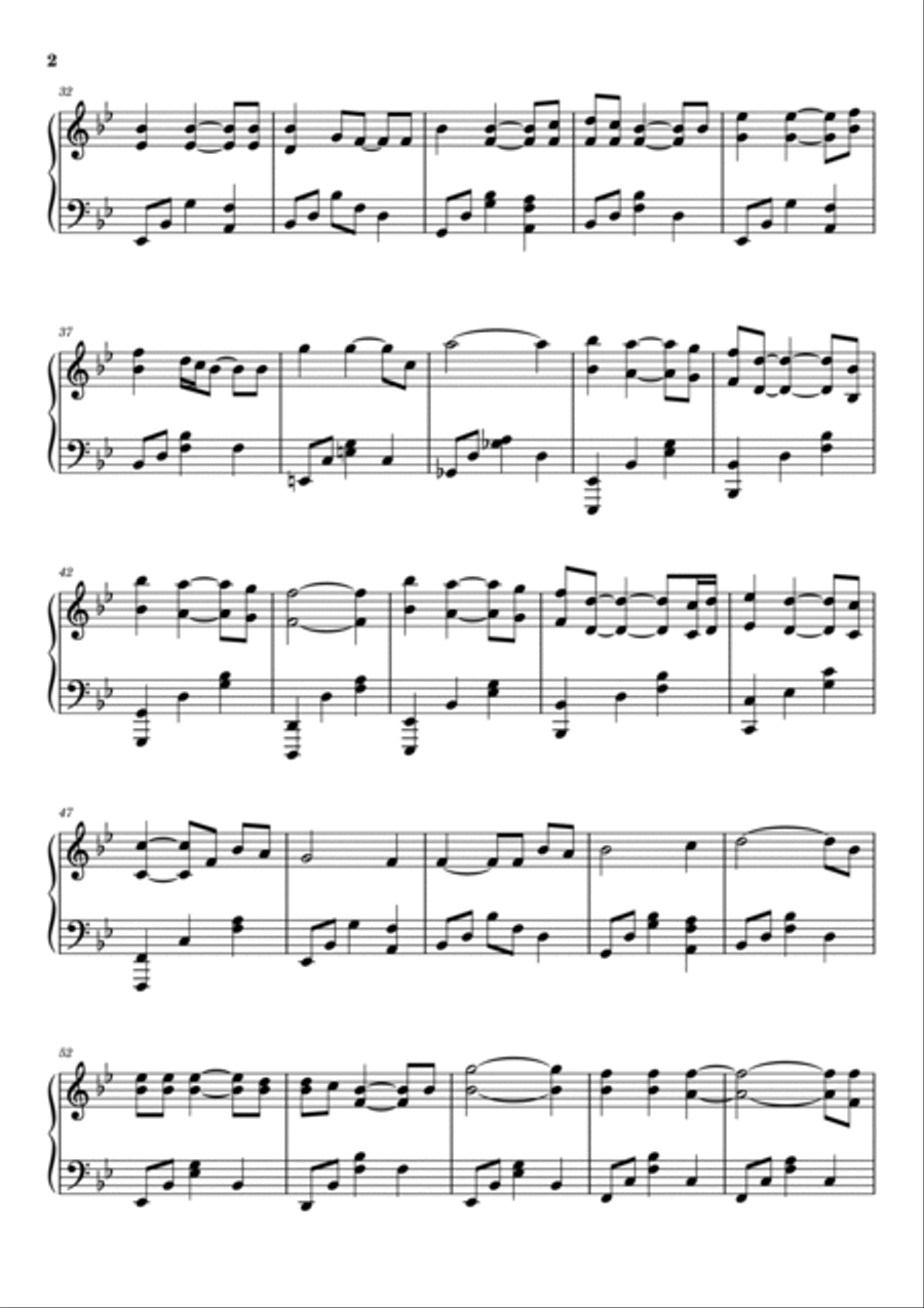 I Will Always Return Piano Solo scores gallery preview page 2