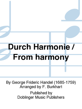 Book cover for Durch Harmonie / From harmony