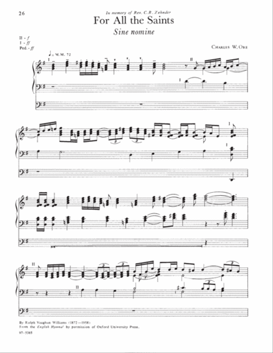 Eleven Compositions for Organ, Set II Organ scores gallery preview page 11