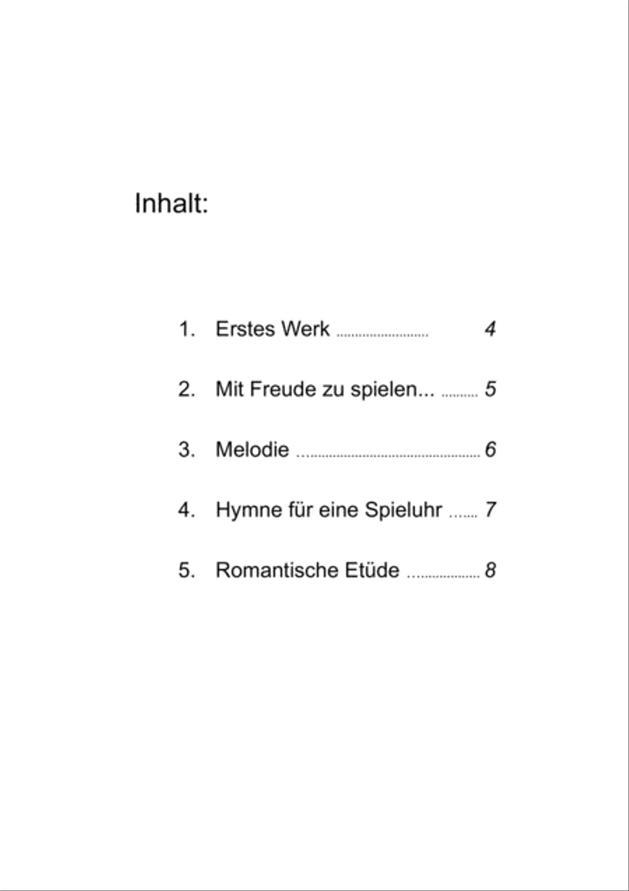 Erste kleine Klavierstücke/First Little Piano Pieces Piano Solo scores gallery preview page 5