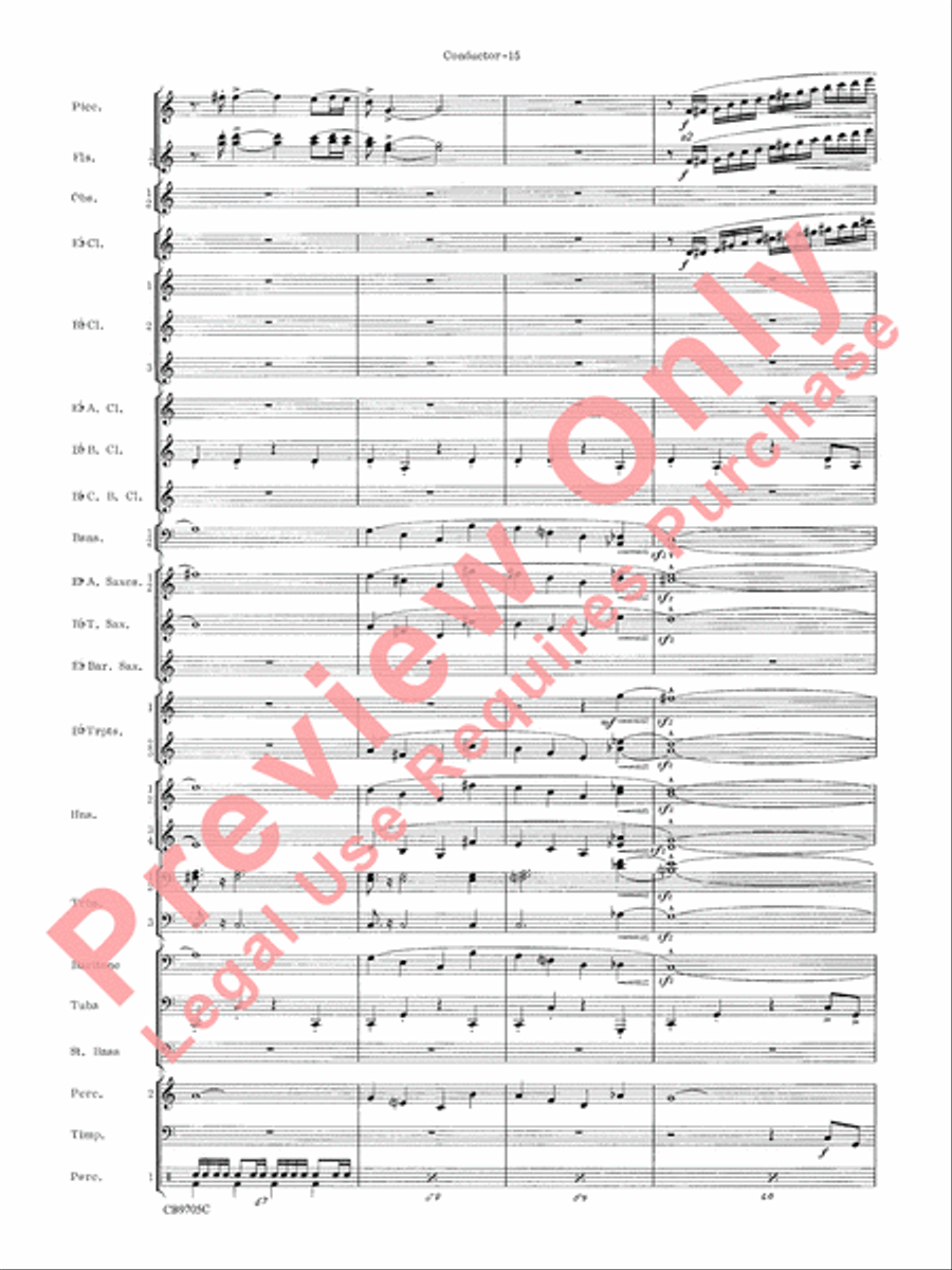 The Empire Strikes Back (Finale) Concert Band scores gallery preview page 18