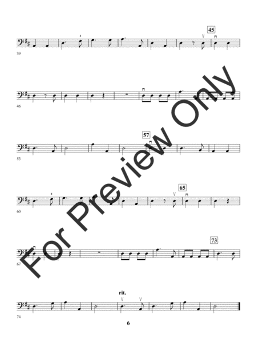 String Premiere - Bass String Orchestra scores gallery preview page 12