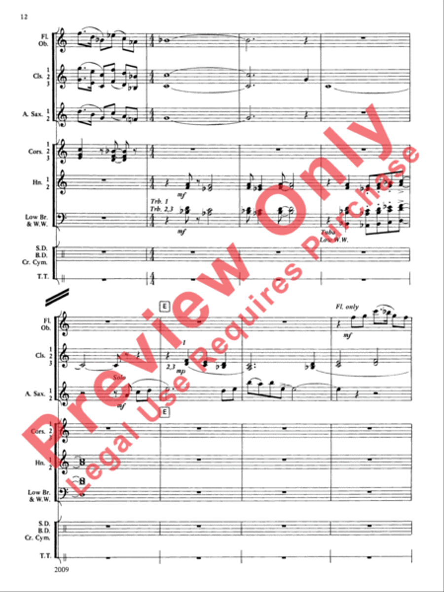 Cobb County Festival Concert Band scores gallery preview page 13