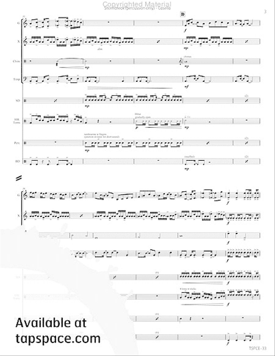 Stormbreak Percussion Ensemble scores gallery preview page 24