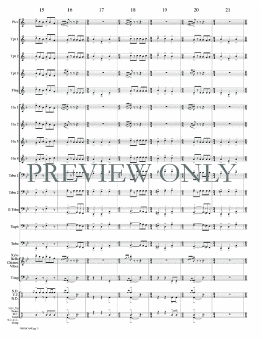 Firescape Firescape Small Ensemble scores gallery preview page 5