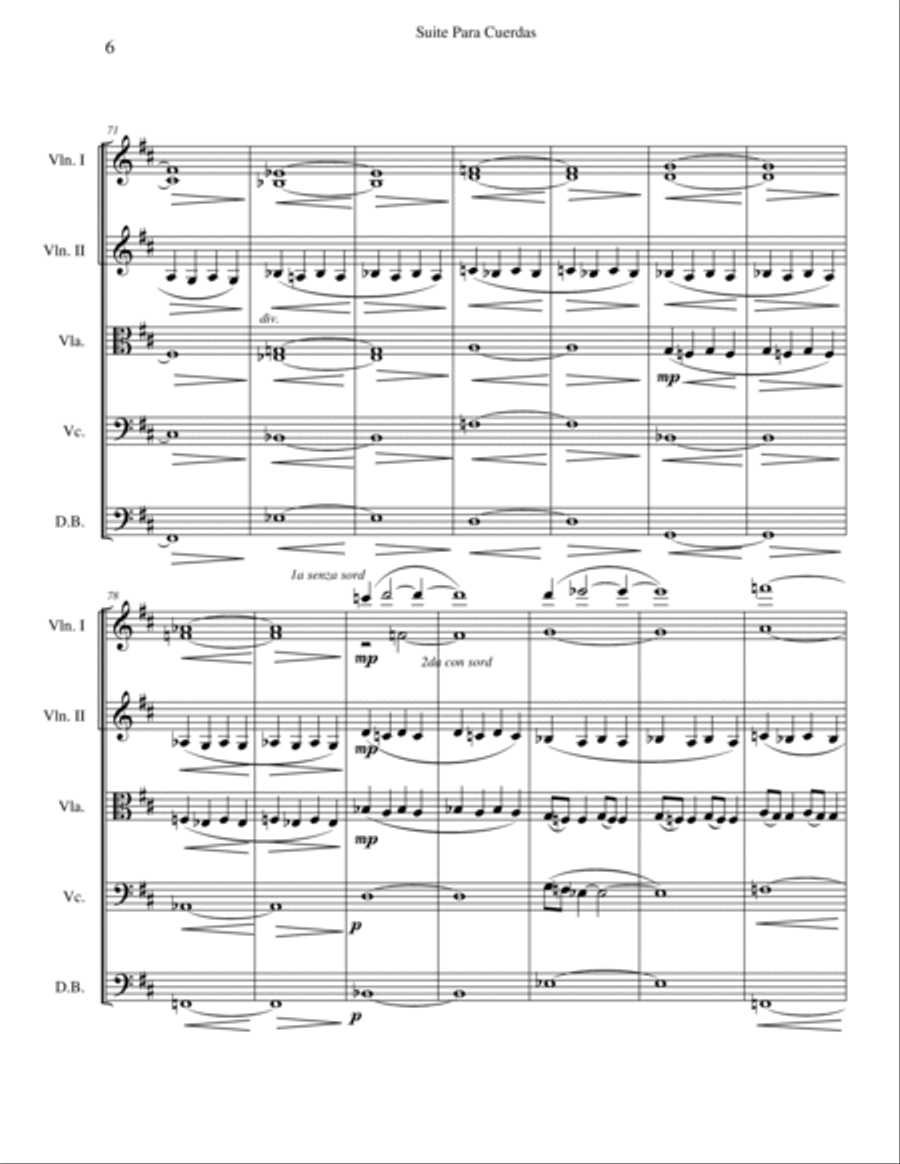 Suite for String Orchestra - Mov. I String Orchestra scores gallery preview page 6
