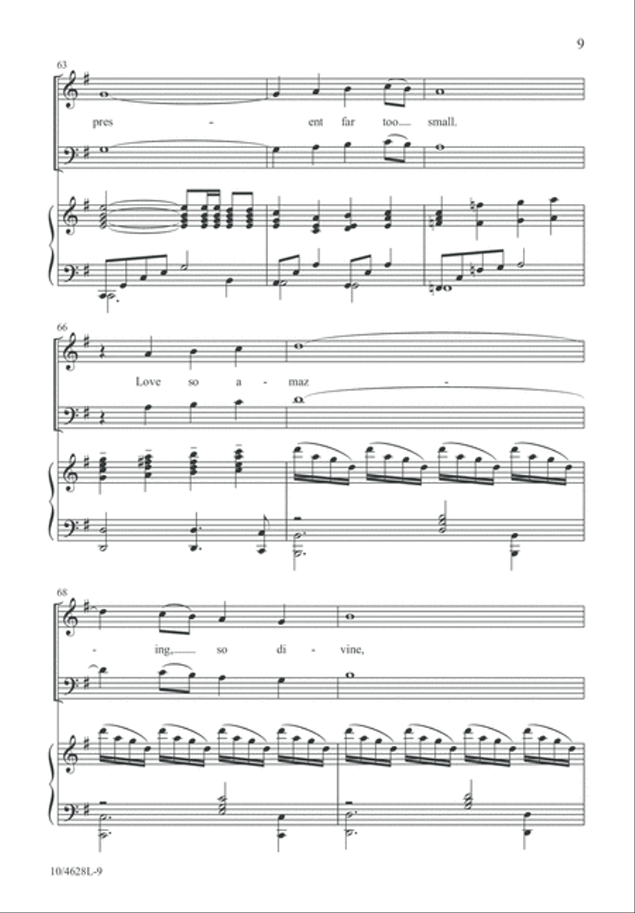 When I Survey the Wondrous Cross 4-Part scores gallery preview page 10