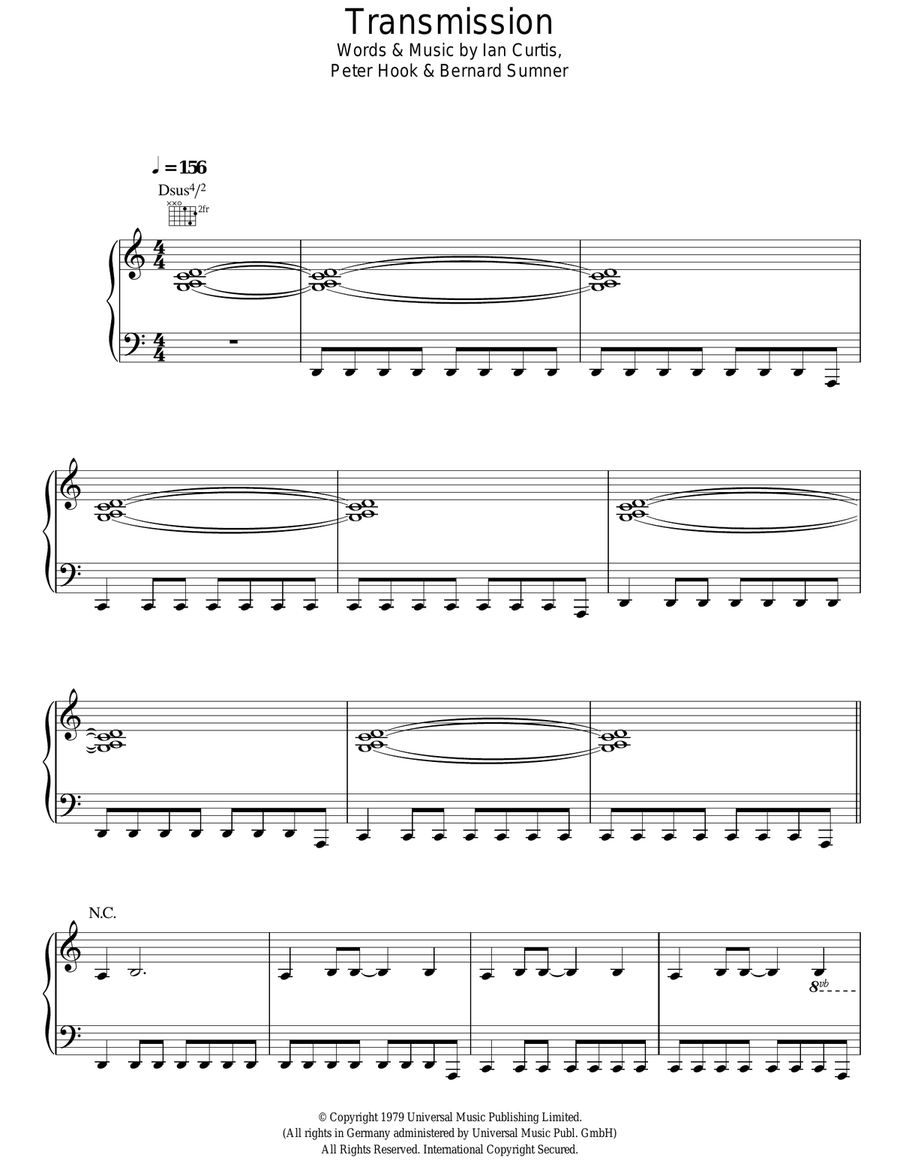 Transmission Transmission Acoustic Guitar scores gallery preview page 1