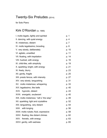Twenty-Six Preludes