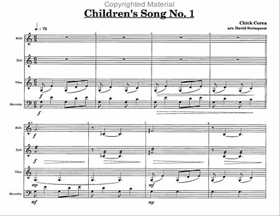 Chick Corea Children's Songs Set 3 image number null