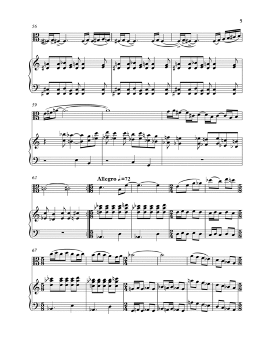 Sonata for Viola and Piano, Op. 33 Piano scores gallery preview page 5
