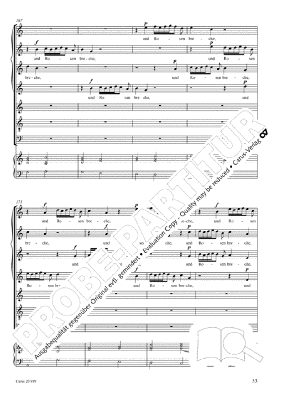 Opera varia I. Works with 1-7 parts (Complete edition, vol. 19) [Werke mit 1-7 obligaten Stimmen] Score scores gallery preview page 110