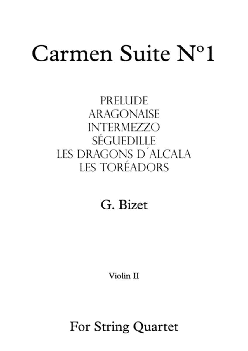 Carmen Suite Nº1 - G. Bizet - For String Quartet (Violin II) image number null