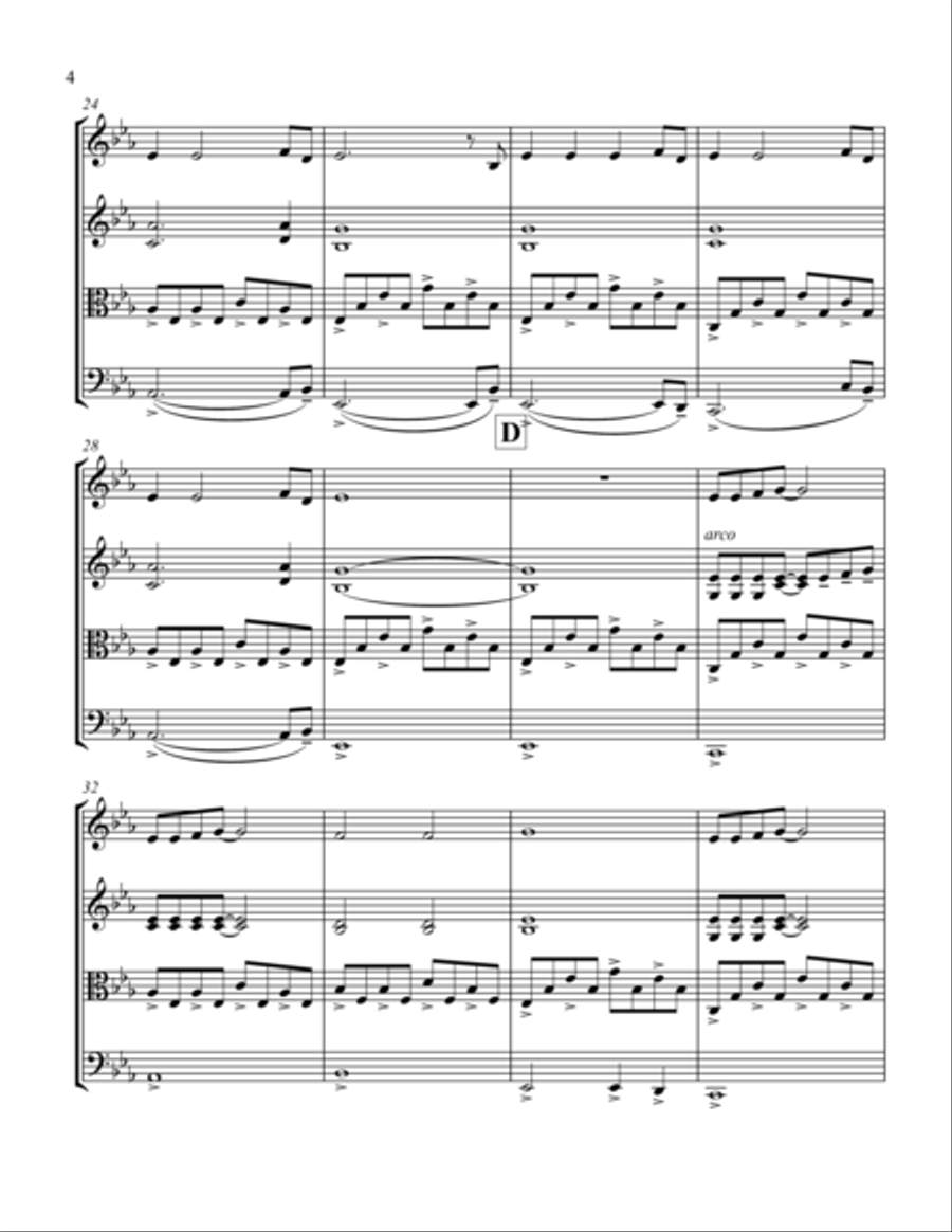 Only Time Only Time String Quartet scores gallery preview page 4