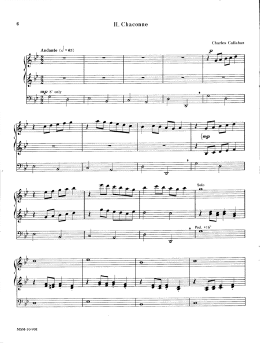Suite in G Organ scores gallery preview page 3