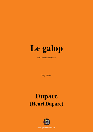 Duparc-Le galop,in g minor