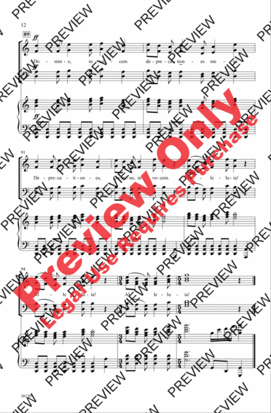 De Profundis 4-Part scores gallery preview page 12