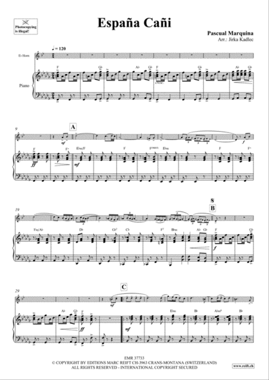Espana Cani Espana Cani Horn scores gallery preview page 3
