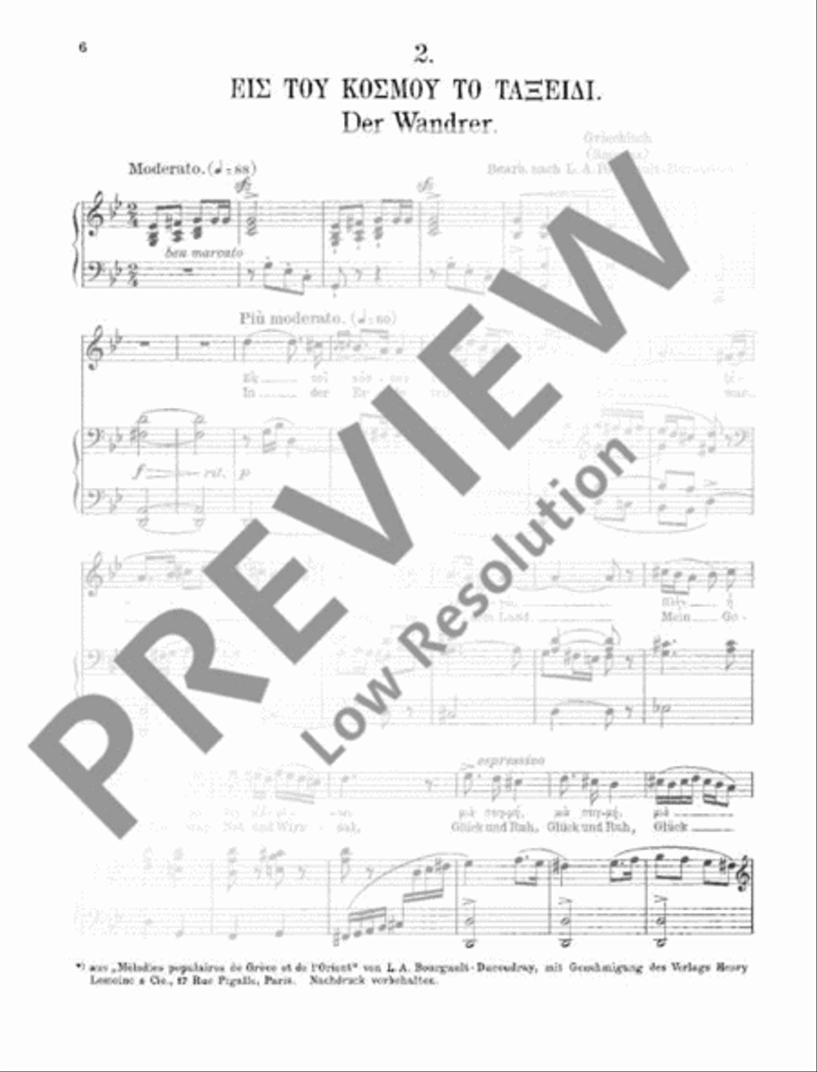 Griechische, albanische und rumänische Volkslieder Voice Solo scores gallery preview page 9