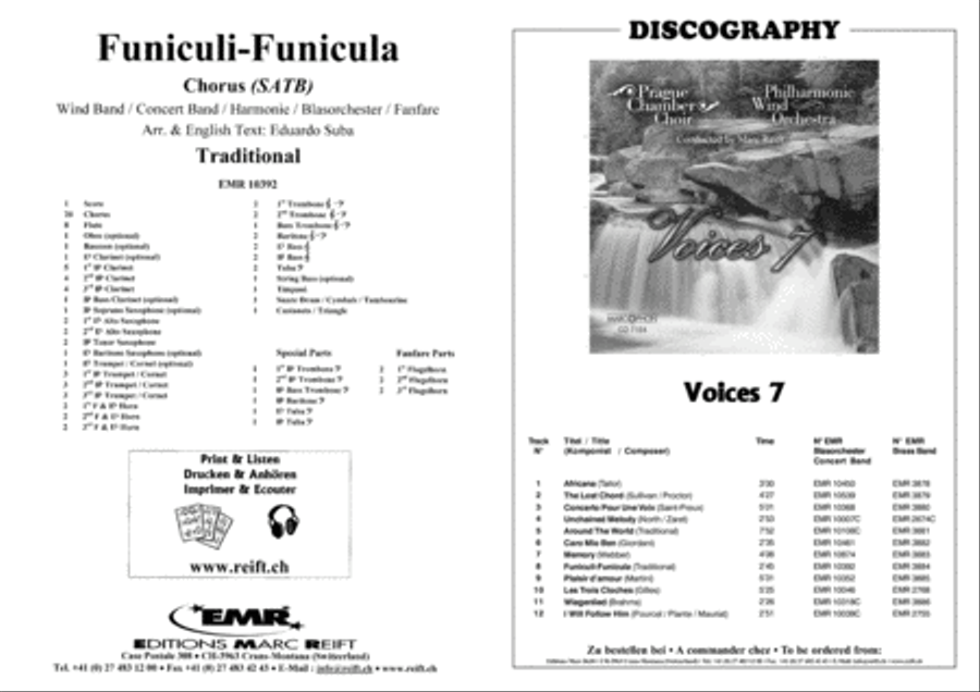 Funiculi Funicula 4-Part scores gallery preview page 2