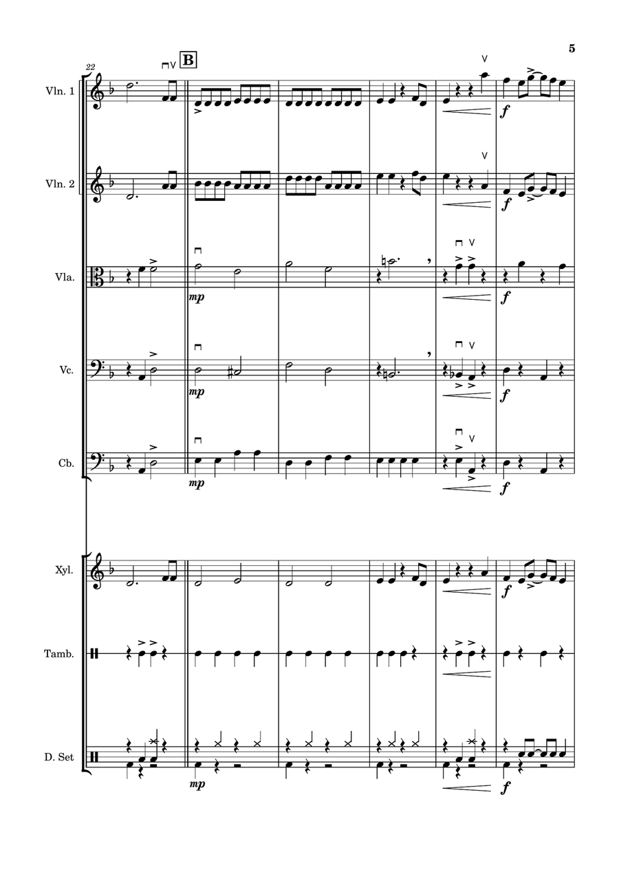 Poor Unfortunate Souls Poor Unfortunate Souls String Orchestra scores gallery preview page 5