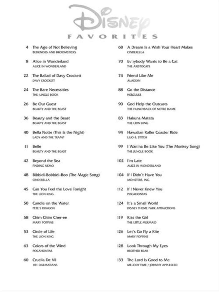 Disney Favorites Voice scores gallery preview page 3