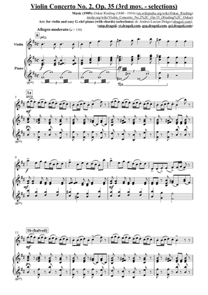 Oskar Rieding - Concerto in B minor op. 35 no. 2 for violin and orchestra - Part III (Allegro modera