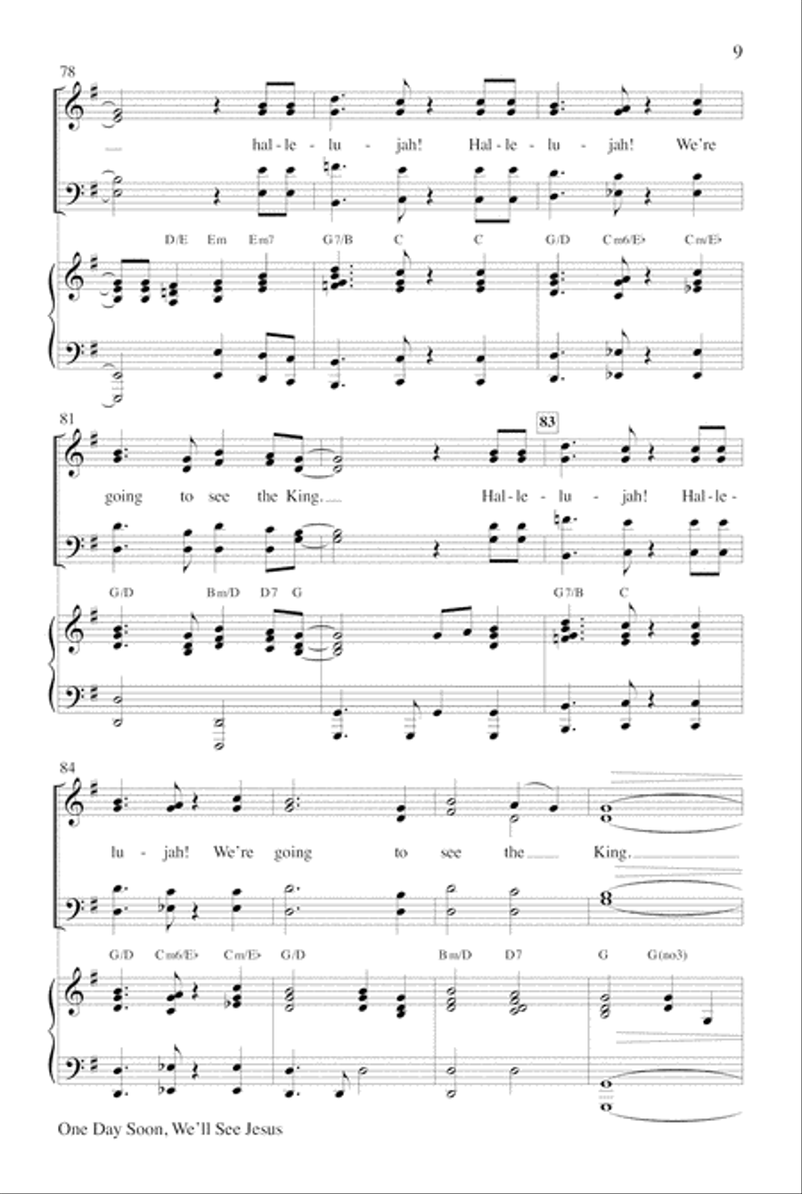 One Day Soon with Soon and Very Soon Choir scores gallery preview page 9