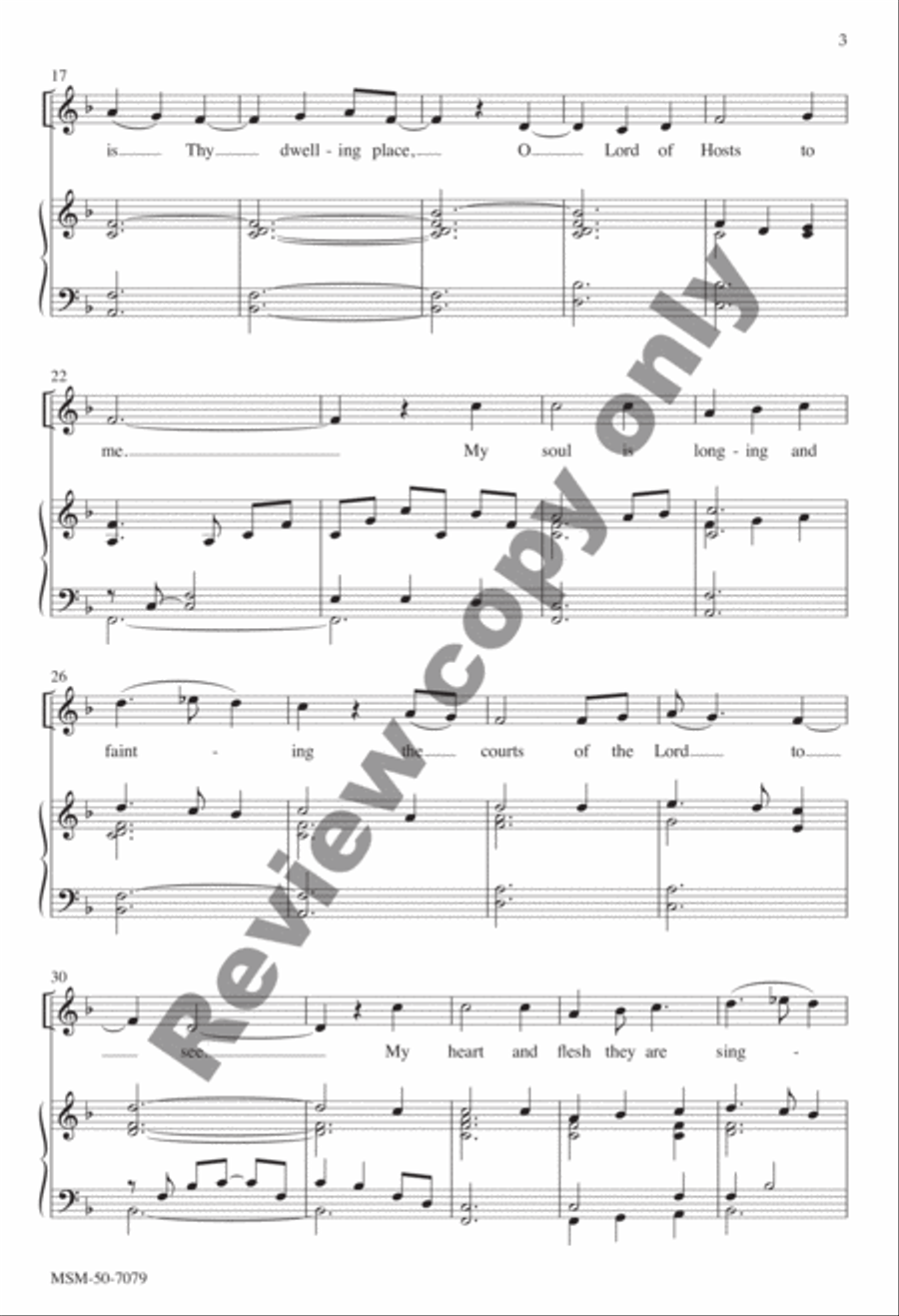 How Lovely Is Thy Dwelling Place 4-Part scores gallery preview page 14