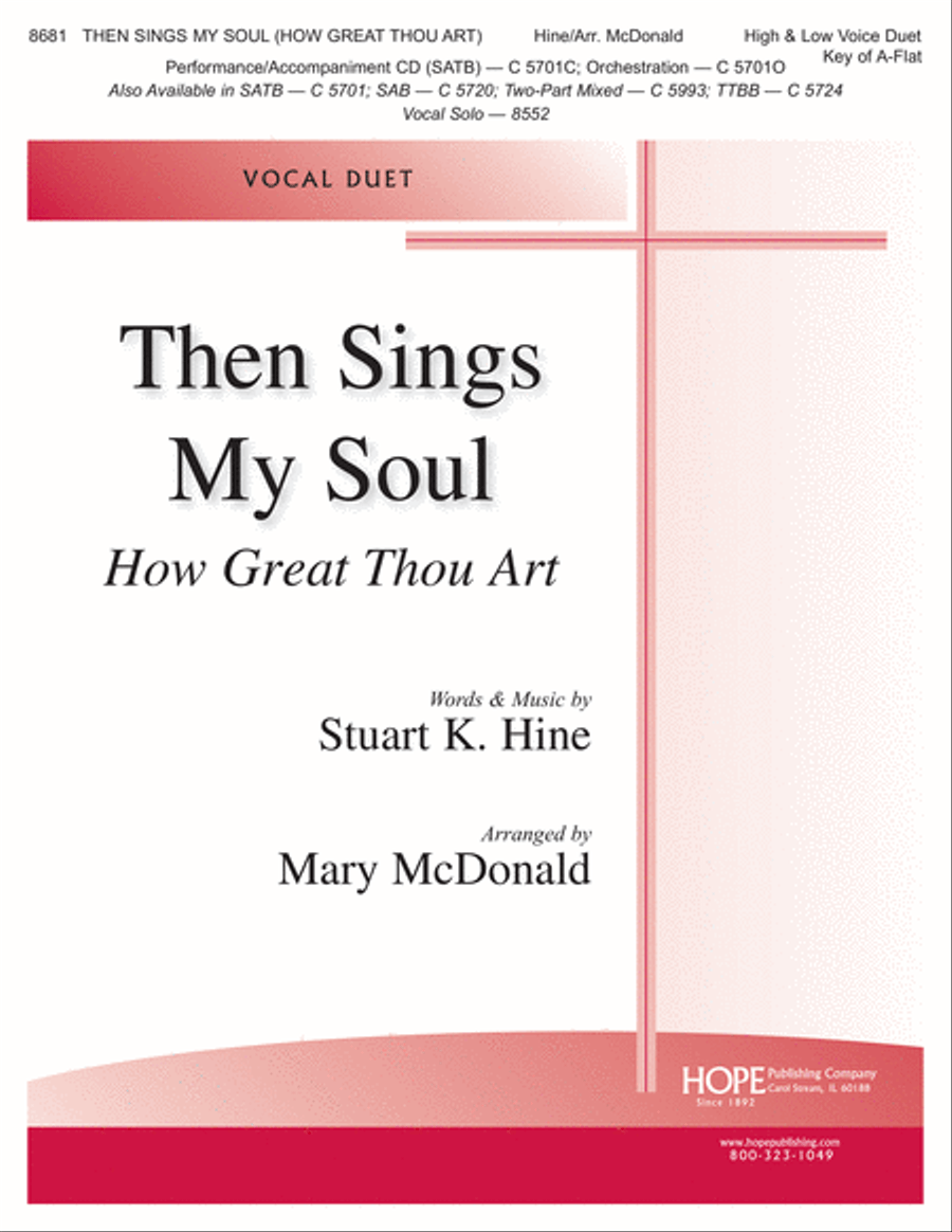Then Sings My Soul Voice Solo scores gallery preview page 1