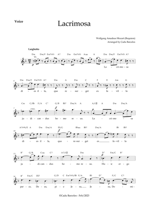 Lacrimosa - Soprano and chords (Mozart)