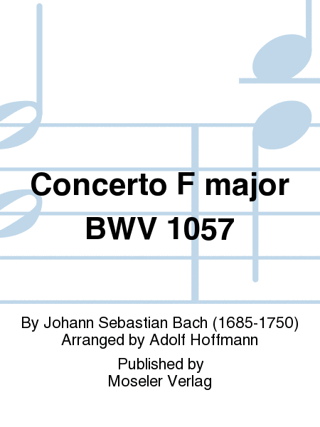 Concerto F major BWV 1057