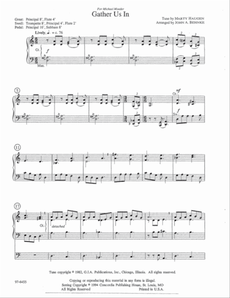Gather Us In Organ scores gallery preview page 2