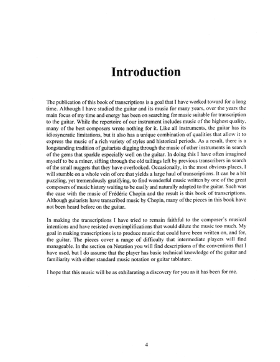 Chopin for Acoustic Guitar Acoustic Guitar scores gallery preview page 4