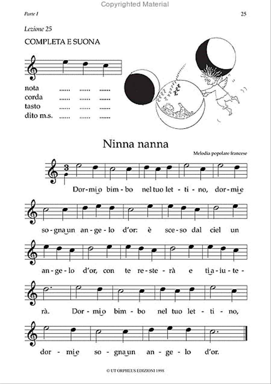 La mia musica per chitarra. Guitar Method for Children Acoustic Guitar scores gallery preview page 2
