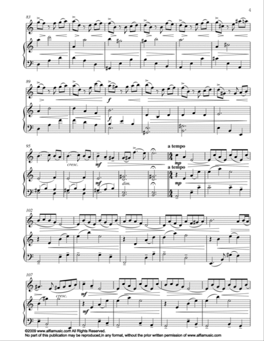Memory Woodwind Duet scores gallery preview page 6