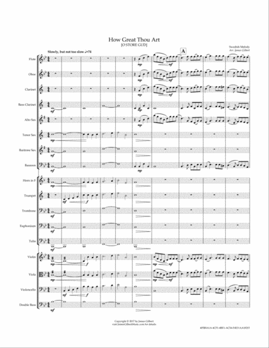 How Great Thou Art How Great Thou Art Full Orchestra scores gallery preview page 5