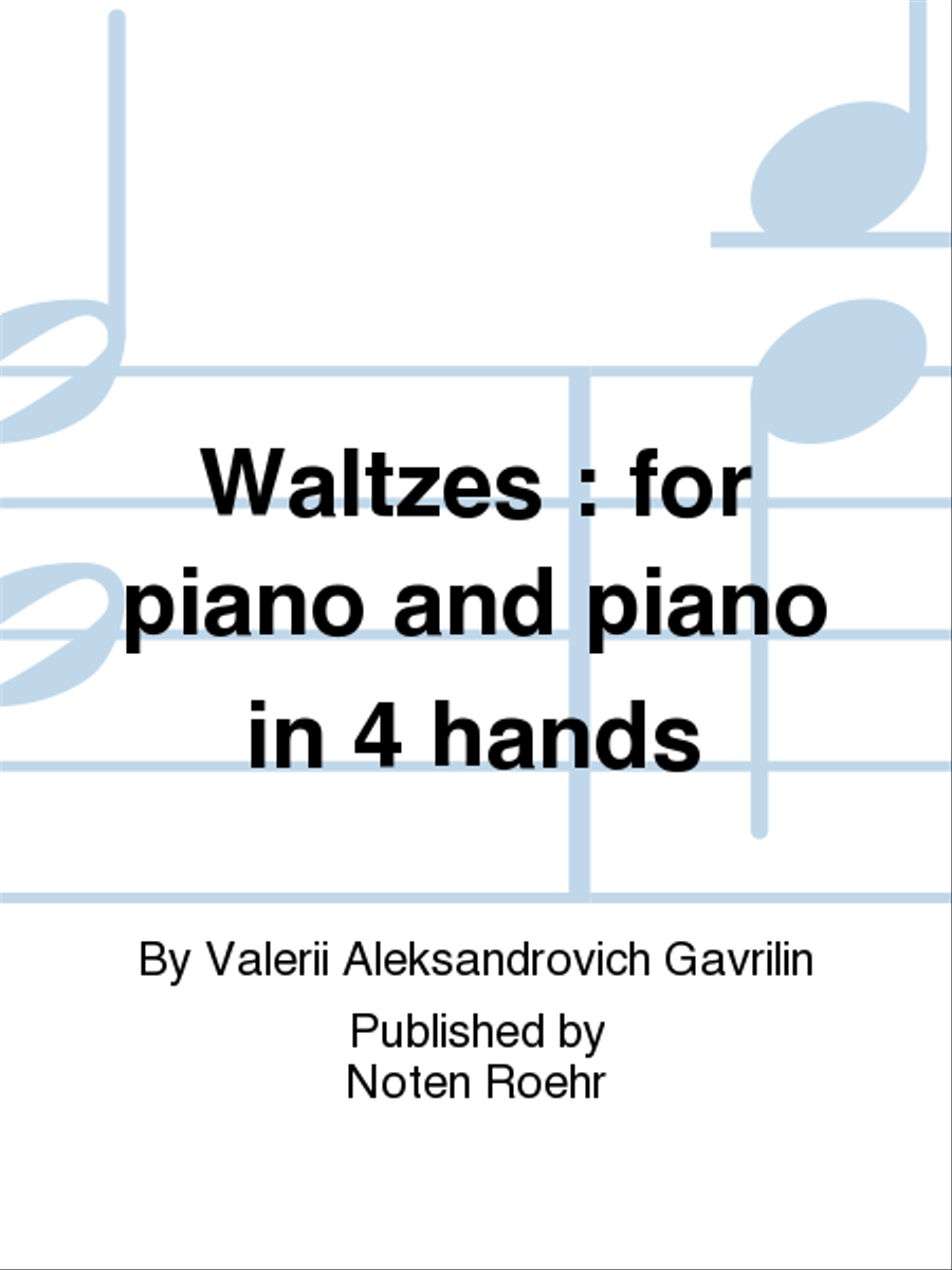 Val'sy Val'sy Piano Accompaniment scores gallery preview page 1