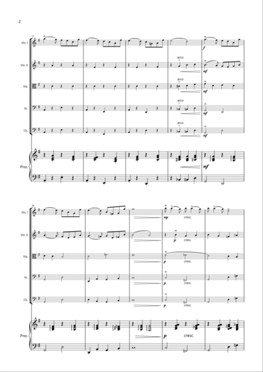 La Vie En Rose Piano Quintet scores gallery preview page 2