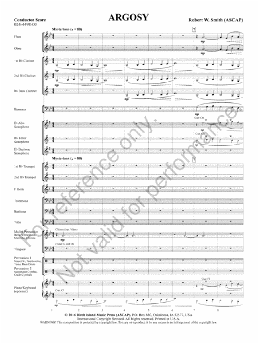 Argosy Argosy Concert Band scores gallery preview page 4