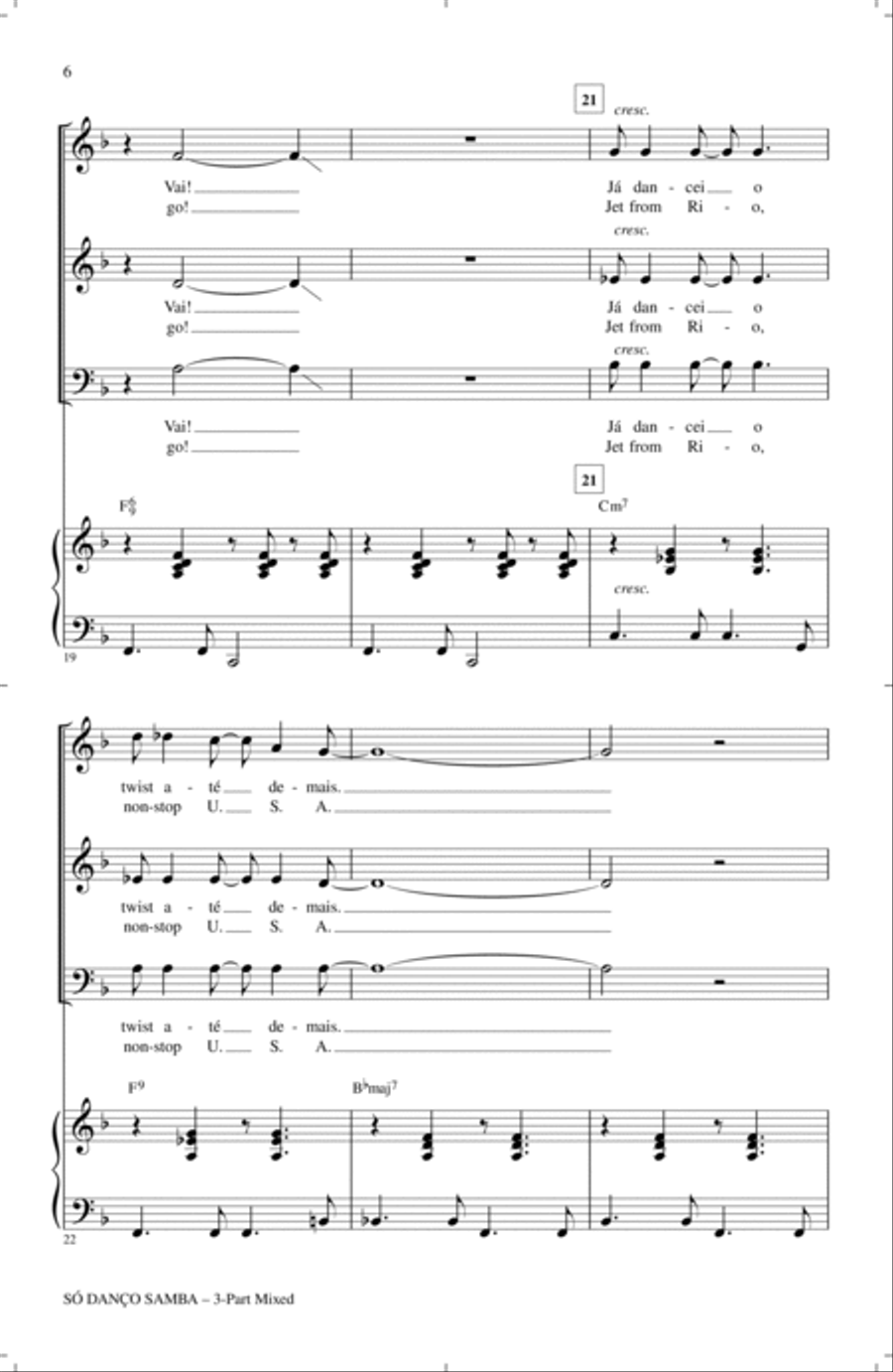 So Danco Samba (Jazz 'N' Samba) 3-Part scores gallery preview page 4