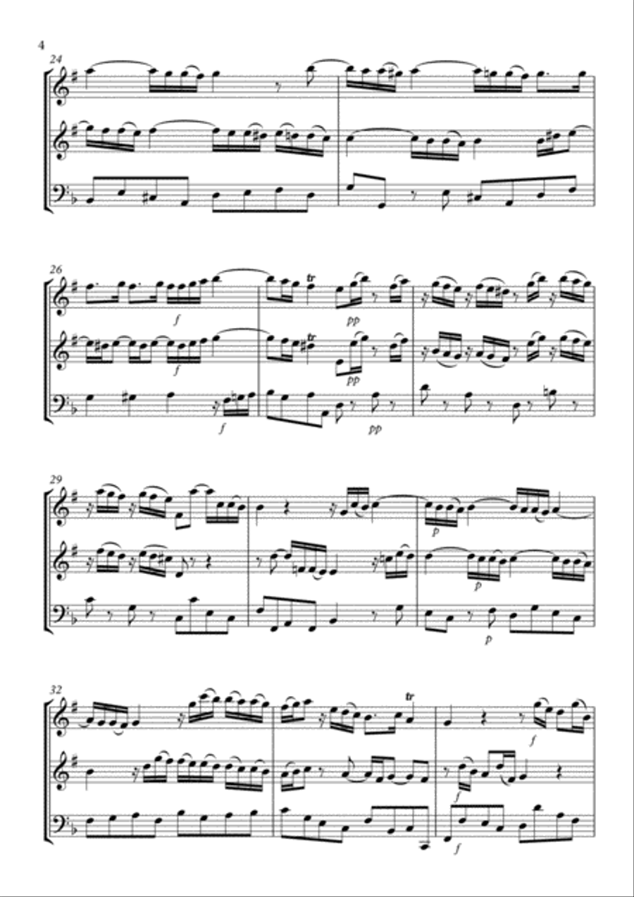 Trio Sonata No.2 Woodwind Trio scores gallery preview page 4