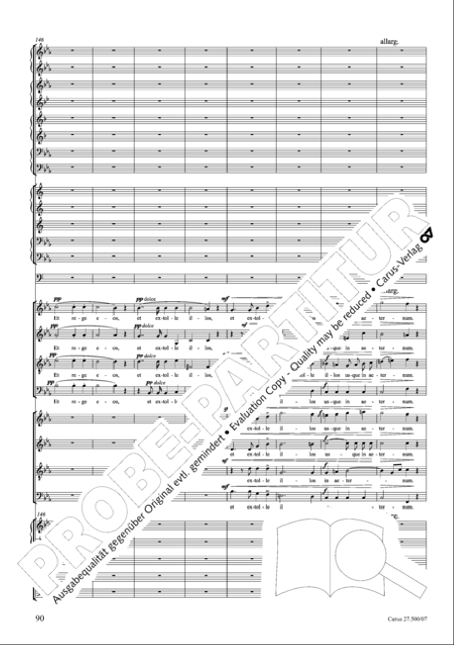 Quattro pezzi sacri Orchestra scores gallery preview page 91