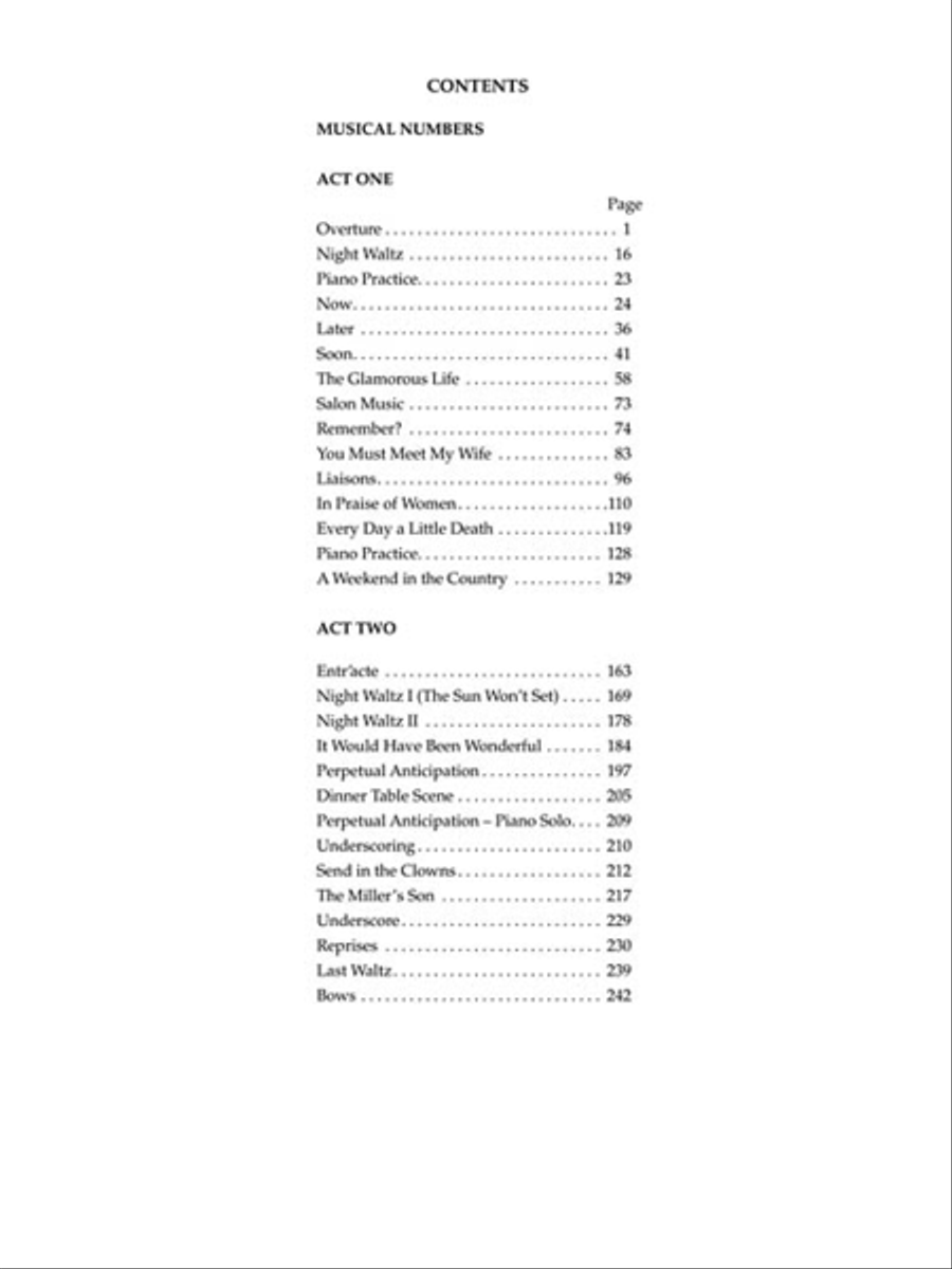 A Little Night Music Voice scores gallery preview page 4
