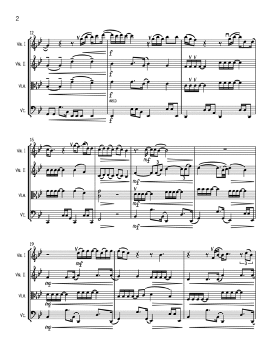 Someone Like You String Quartet scores gallery preview page 2