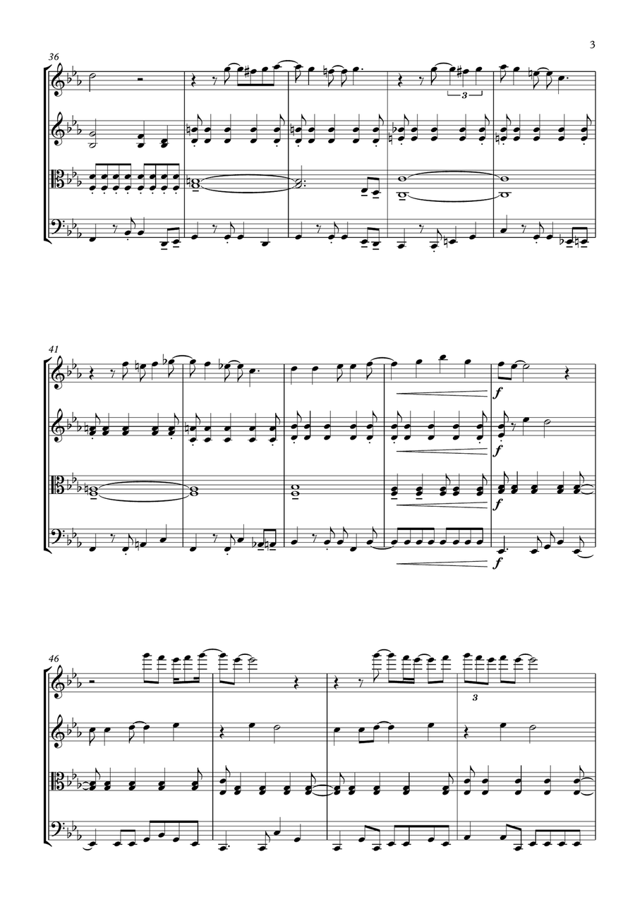 Be My Baby String Quartet scores gallery preview page 3