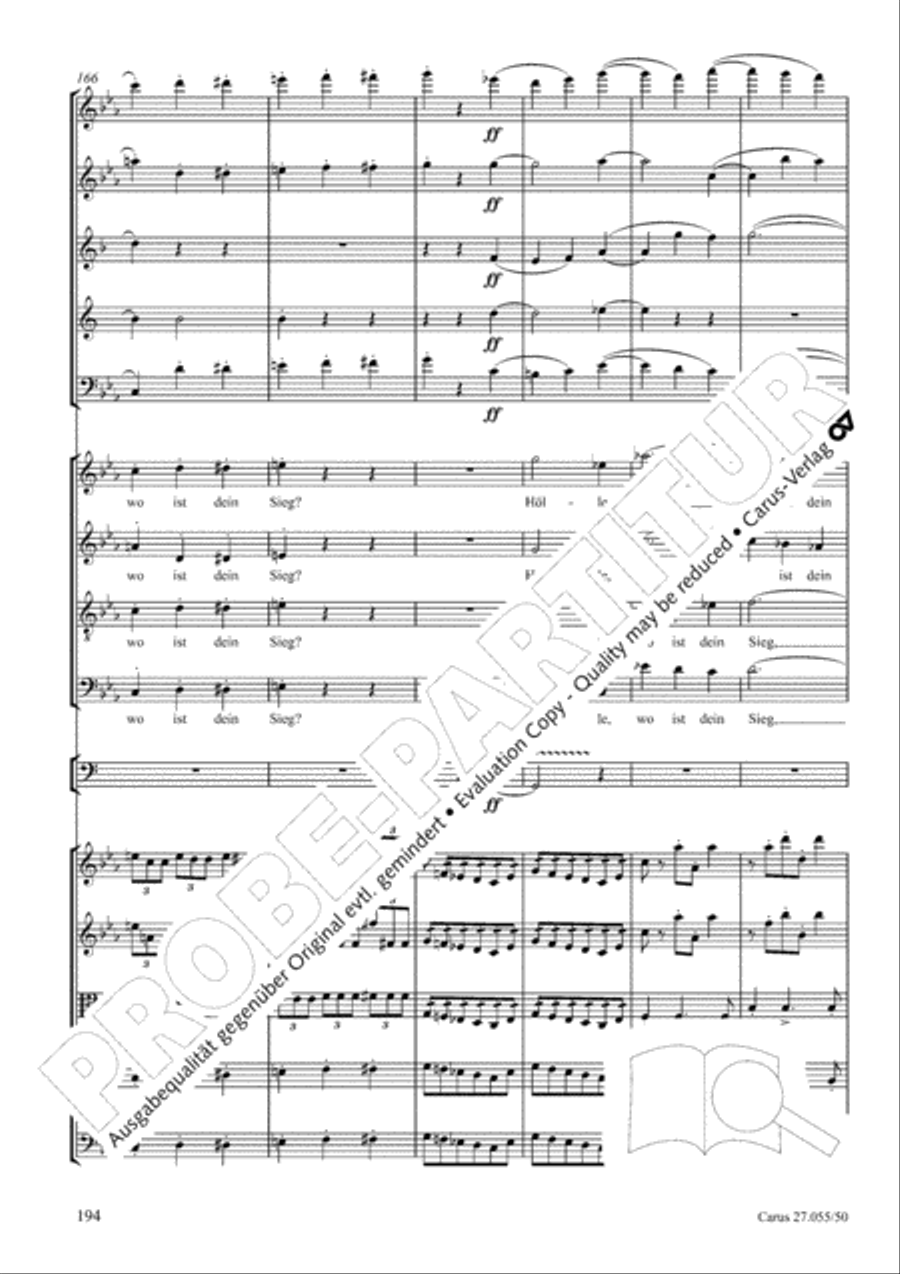 Ein Deutsches Requiem (German Requiem) 4-Part scores gallery preview page 201